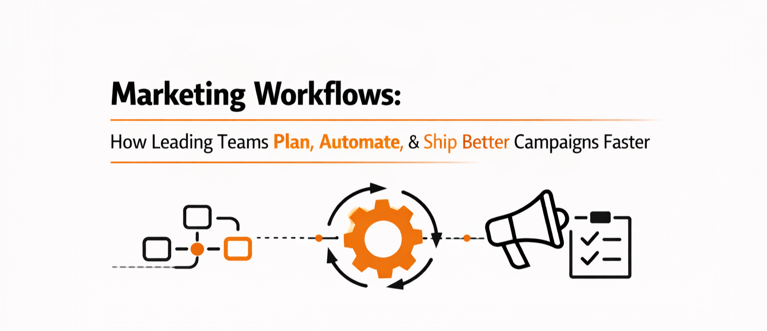Marketing Workflows:&nbsp;How Leading Teams Plan, Automate, & Ship Better Campaigns Faster&nbsp;